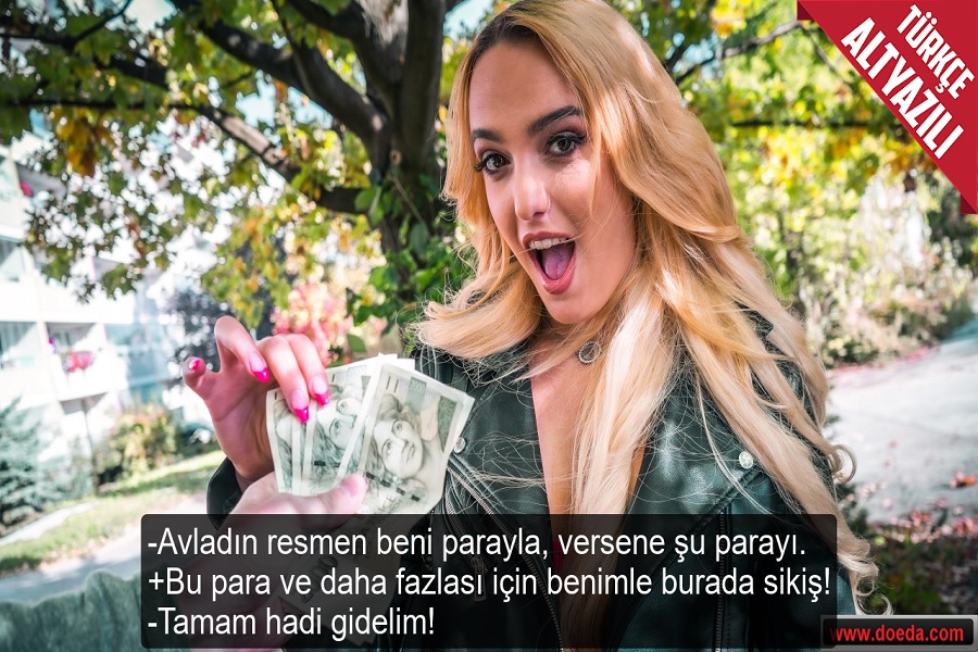 Paraya Misina Bağlayıp Aç Avını Yarağına Çekti