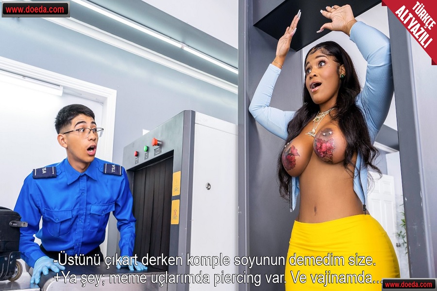 Meme Uçlarında Piercing Olan Kadın X-ray Cihazından Geçemedi