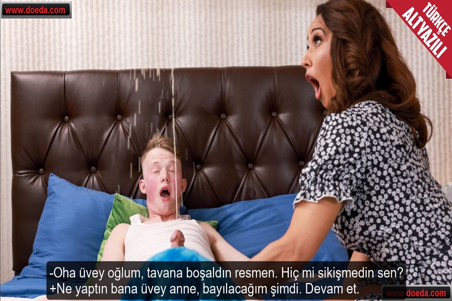 Ergenliğe Giren Üvey Oğlunun Sikin Okşayınca Büyük Patlama Yaşadı