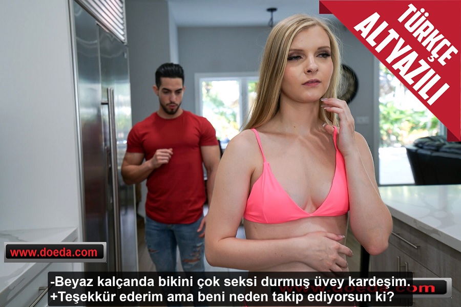 Bikini Giyen Kaşar Tenli Üvey Kız Kardeşinin Amına Daldı