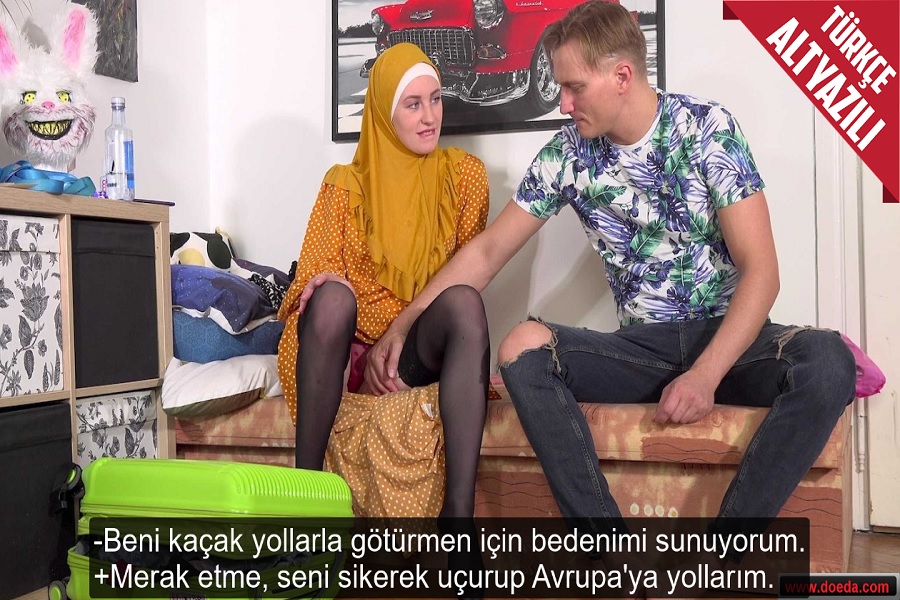 Bedava Kaçak Yolculuk İçin Türbanlı Kadın İffetini Sundu